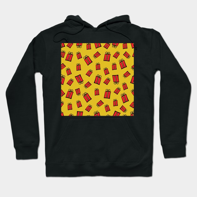 Present pattern Hoodie by Ulka.art